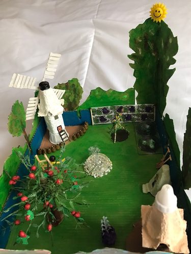 Brenda, A country dream, recyling materials.a.
